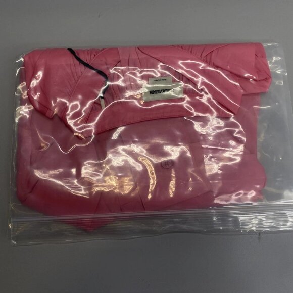 Zadig & Voltaire Women’s Tink Satin V-Neck Blouse Rubber Pink - Picture 2 of 12